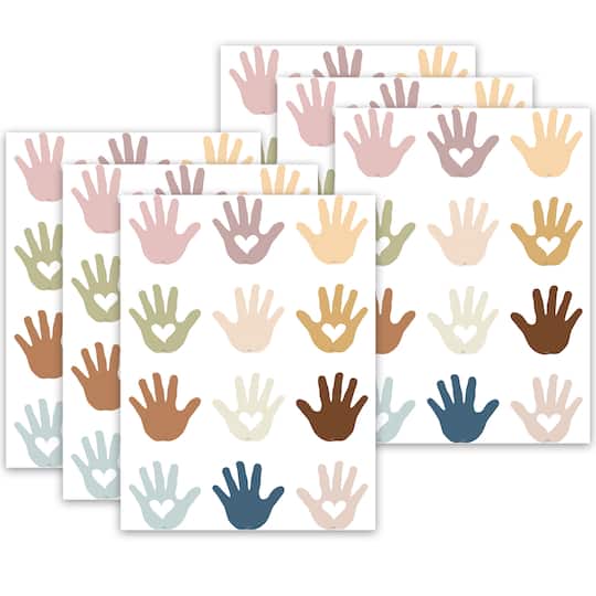 Teacher Created Resources Everyone is Welcome Helping Hands Mini Accents, 216 Pieces